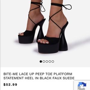Lace Up Platform Heel